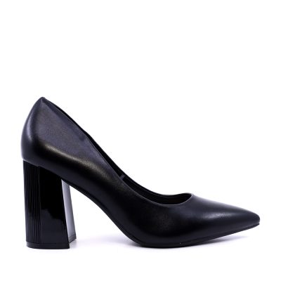 Pantofi cu toc evazat femei Solo Donna negri 1161dp1100n