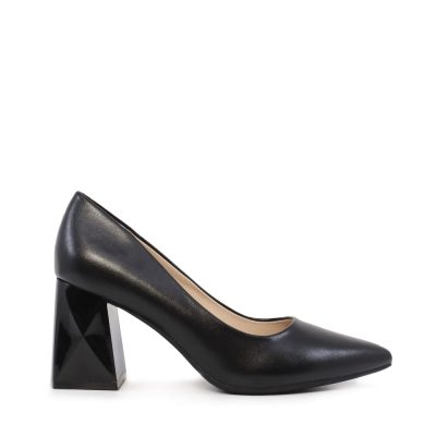 Pantofi cu toc mediu femei Solo Donna negri 1161DP3810N