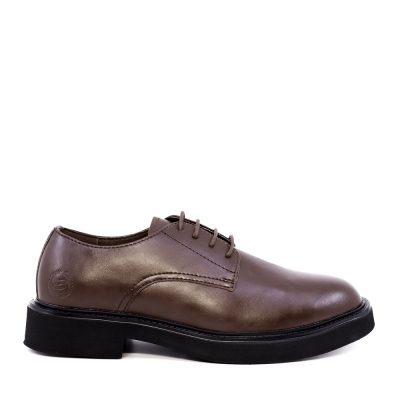 Pantofi derby bărbați Benvenuti maro din piele 1200BP258642M