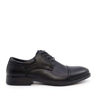 Pantofi derby bărbați Benvenuti negri din piele 3851bp331n
