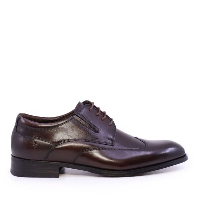 Pantofi derby bărbați  Enzo Bertini Premium Collection maro din piele naturală 1090BP1655M