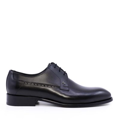 Pantofi derby bărbați Enzo Bertini Premium Collection negri din piele naturală 3389BP1425N