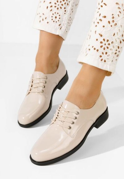 Pantofi derby piele Camiria bej