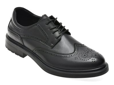 Pantofi eleganti BITE THE BULLET negri, 327021, din piele naturala
