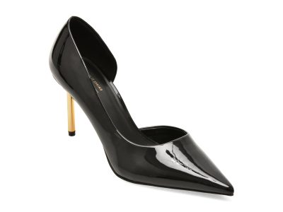 Pantofi eleganti CALL IT SPRING negri, VIONNA 001, din piele ecologica lacuita