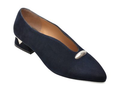 Pantofi eleganti EPICA bleumarin, 3671896, din piele intoarsa
