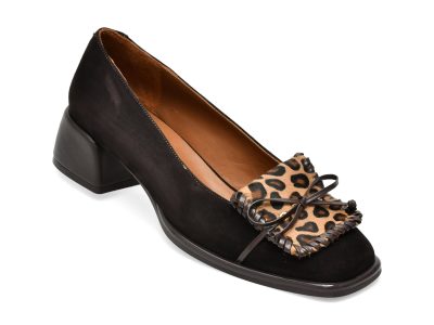 Pantofi eleganti EPICA maro, 669B906, din piele intoarsa