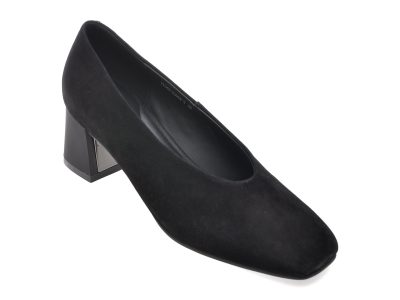 Pantofi eleganti EPICA negri, 3089, din piele intoarsa