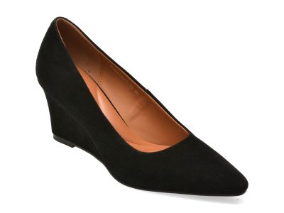 Pantofi eleganti EPICA negri, 96479, din piele intoarsa