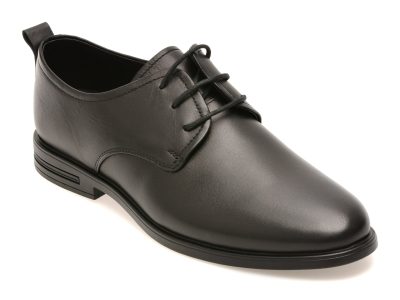 Pantofi eleganti OTTER negri, 1453, din piele naturala
