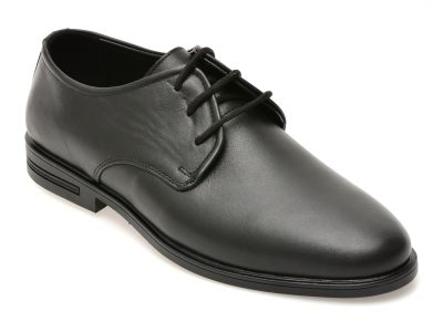 Pantofi eleganti OTTER negri, DD611, din piele naturala