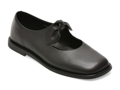 Pantofi EPICA negri, N731, din piele naturala