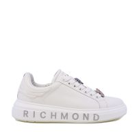 Pantofi femei JOHN RICHMOND albi din piele cu accesorii 2260DP29007A