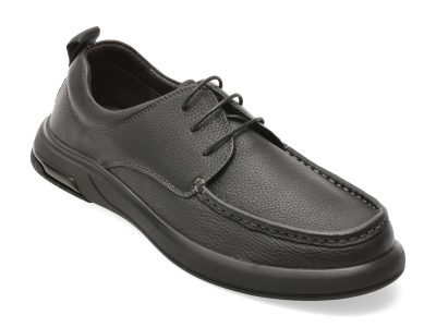 Pantofi OTTER negri, 97791, din piele naturala