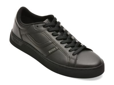 Pantofi sport BOSS negri, 2636, din piele ecologica