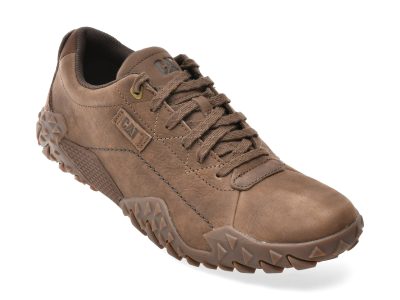 Pantofi sport CATERPILLAR maro, GRIDLOCK LO, din piele naturala