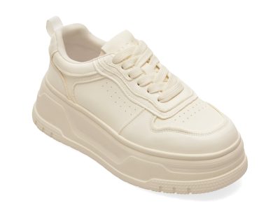 Pantofi sport EPICA albi, 2068, din piele naturala