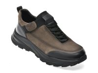 Pantofi sport EPICA kaki, 68006, din piele naturala