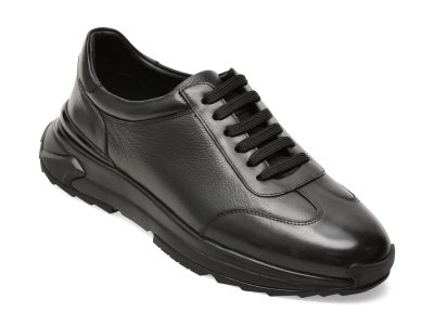 Pantofi sport EPICA negri, 12302, din piele naturala