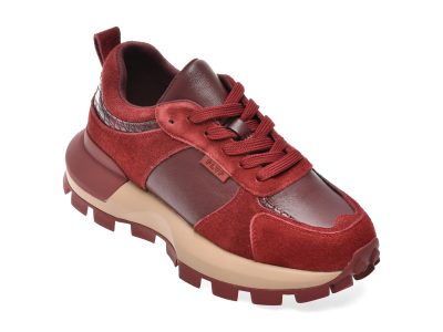 Pantofi sport FLAVIA PASSINI rosii, 2422, din piele naturala