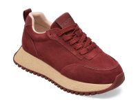 Pantofi sport FLAVIA PASSINI rosii, 89079Y, din piele intoarsa