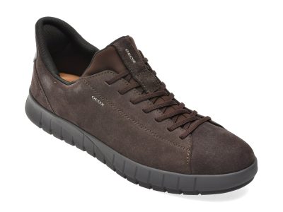 Pantofi sport GEOX maro, U65MAA, din piele intoarsa