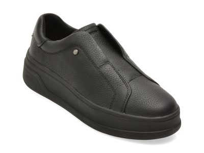 Pantofi sport GEOX negri, D65WVE, din piele naturala