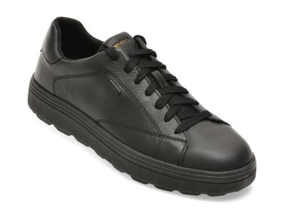 Pantofi sport GEOX negri, U56LUC, din piele naturala