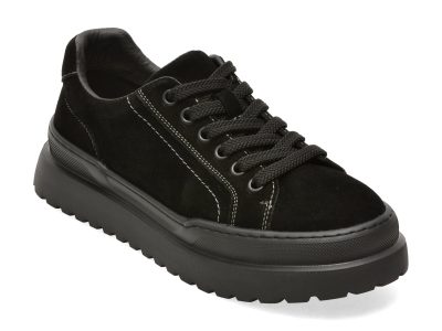 Pantofi sport GRYXX negri, 1352, din piele intoarsa