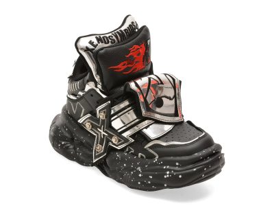 Pantofi sport GRYXX negri, 6668, din piele ecologica