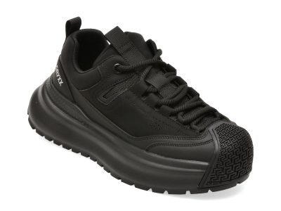 Pantofi sport GRYXX negri, T613, din piele ecologica