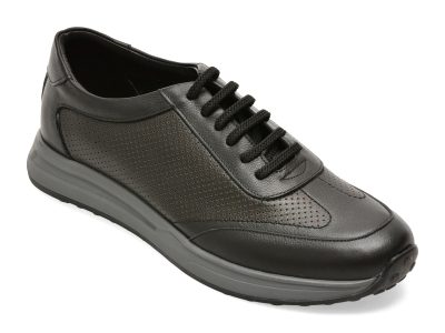 Pantofi sport OTTER negri, 261131, din piele naturala