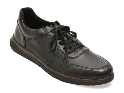 Pantofi sport RIEKER negri, 10407, din piele naturala