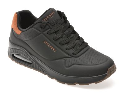 Pantofi sport SKECHERS negri, UNO, din piele ecologica