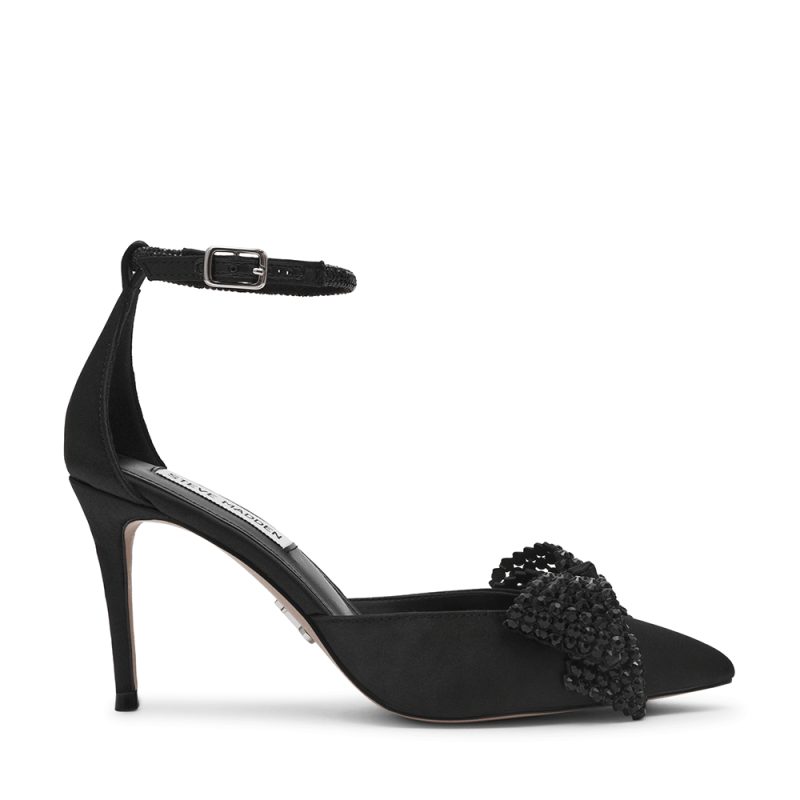 Pantofi stiletto D'Orsay femei Steve Madden Lastdance negri cu ștrasuri 1461DDLASTDANCEN