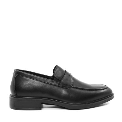 Pantofi tip loafers bărbați Benvenuti negri din piele 2022bp2630n