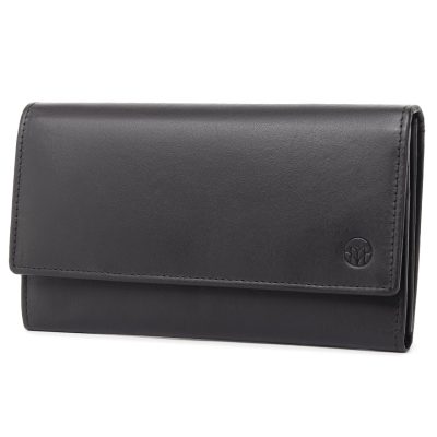 Portofel dama Marquise, Bailey PT1493, piele naturala, Negru