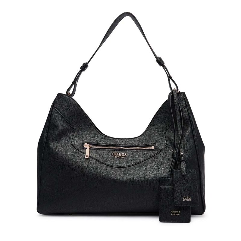 Poșetă femei Guess Antonia neagră cu logo 912POSSHWBG2183010N