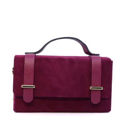 Poșetă mini crossbody femei Luca di Gioia bordo închis din piele întoarsă 144POSP3644VBO
