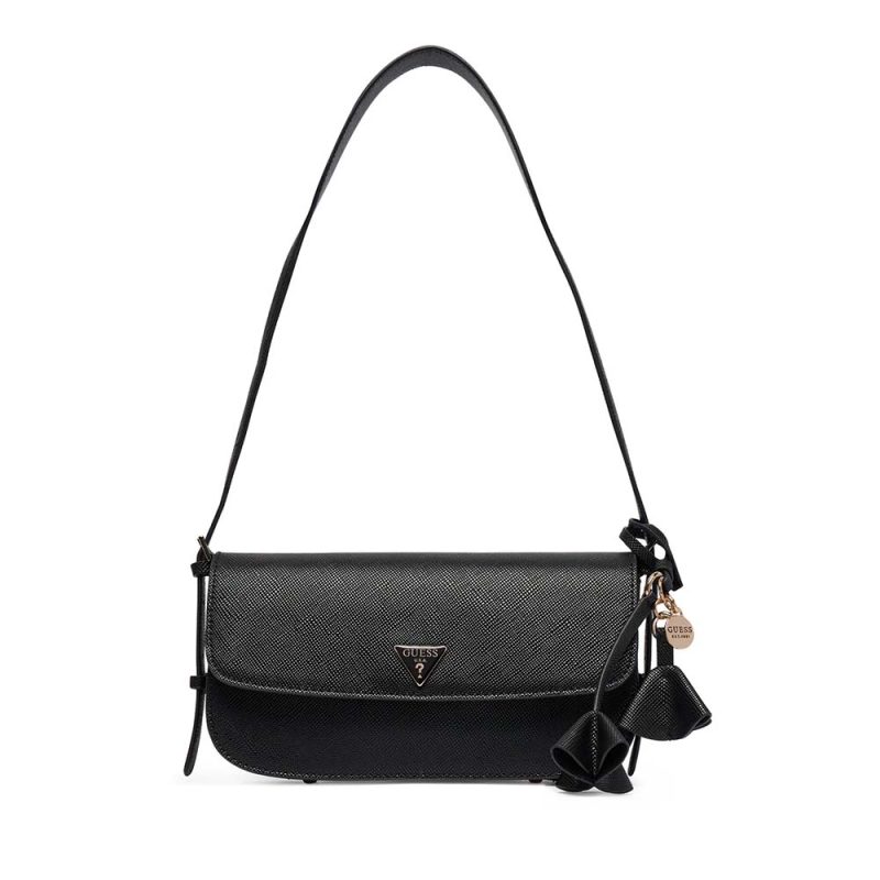 Poșetă satchel femei Guess Danielle neagră cu logo 912POSSHWZG2227190N