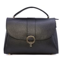 Poșetă satchel femei Luca di Gioia neagră din piele 245POSP26121N