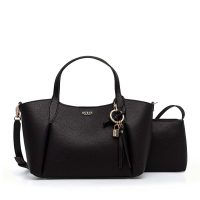 Poșetă tote femei Guess Melody neagră cu logo 912POSSHWBG9735060N