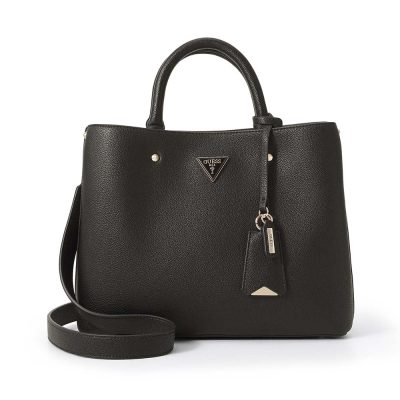 Poșetă tote femei Guess Meridian II neagră cu logo 912POSSHWBG6974060N