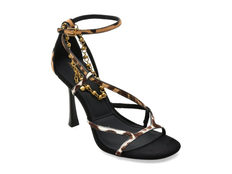 Sandale elegante ALDO maro, 14509379, din piele naturala