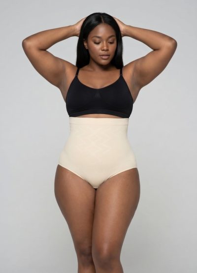 Slip Modelator Premium cu Talie Inalta pentru Abdomen si Talie, 53601, bej