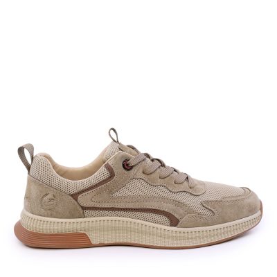 Sneakers bărbați Benvenuti bej din piele și textil 1921BP0370VBE