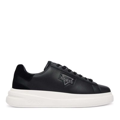 Sneakers bărbați Guess Elban negri din piele și sintetic 920BPFMFBANLEL12N
