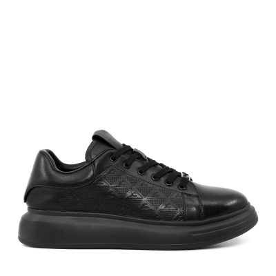 Sneakers  bărbați Luca di Gioia negri din piele   3912bp853n