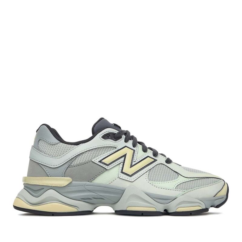 Sneakers bărbați New Balance 9060 verzi din piele și textil  2872BPS906038FV