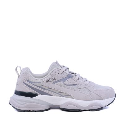 Sneakers bărbați Thezeus gri deschis din piele întoarsă și textil  3731BPS3211VGR